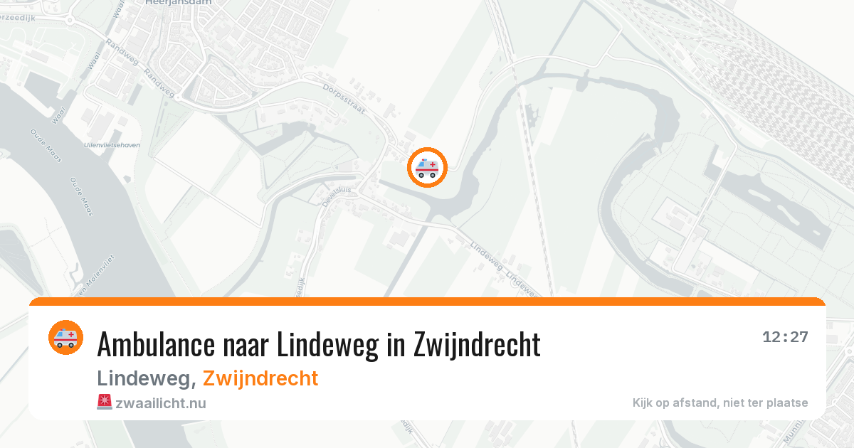 Ambulance naar Lindeweg in Zwijndrecht — 1 jun 2026
