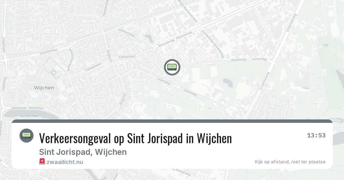 Verkeersongeval op Sint Jorispad in Wijchen — 11 jul 2026