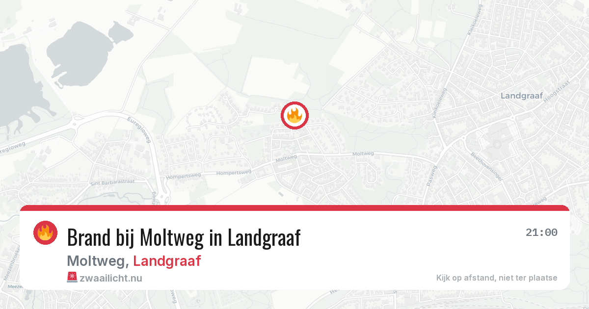 Brand bij Moltweg in Landgraaf — 22 jan 2026