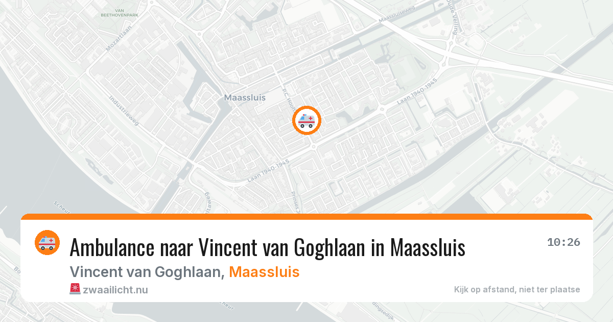 Ambulance naar Vincent van Goghlaan in Maassluis — 22 jul 2026