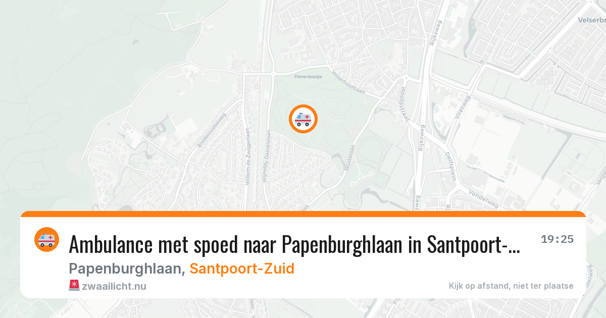 Ambulance met spoed naar Papenburghlaan in Santpoort-Zuid — 6 feb 2026