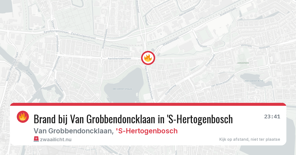 Brand bij Van Grobbendoncklaan in 'S-Hertogenbosch — 15 mrt 2026