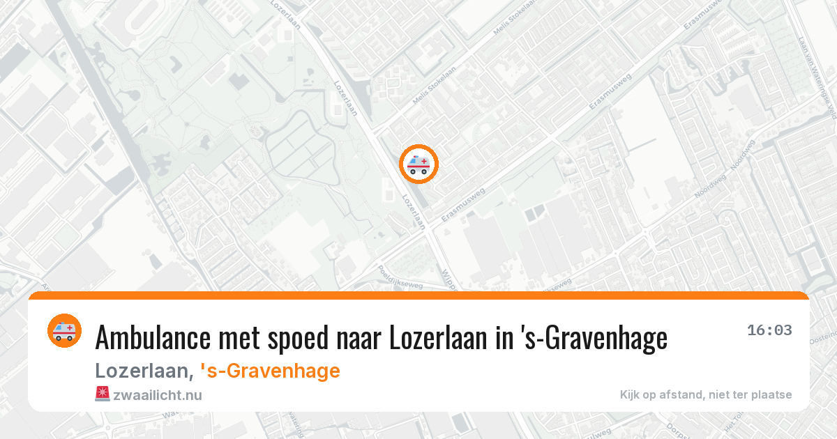 Ambulance met spoed naar Lozerlaan in 's-Gravenhage — 19 jul 2026