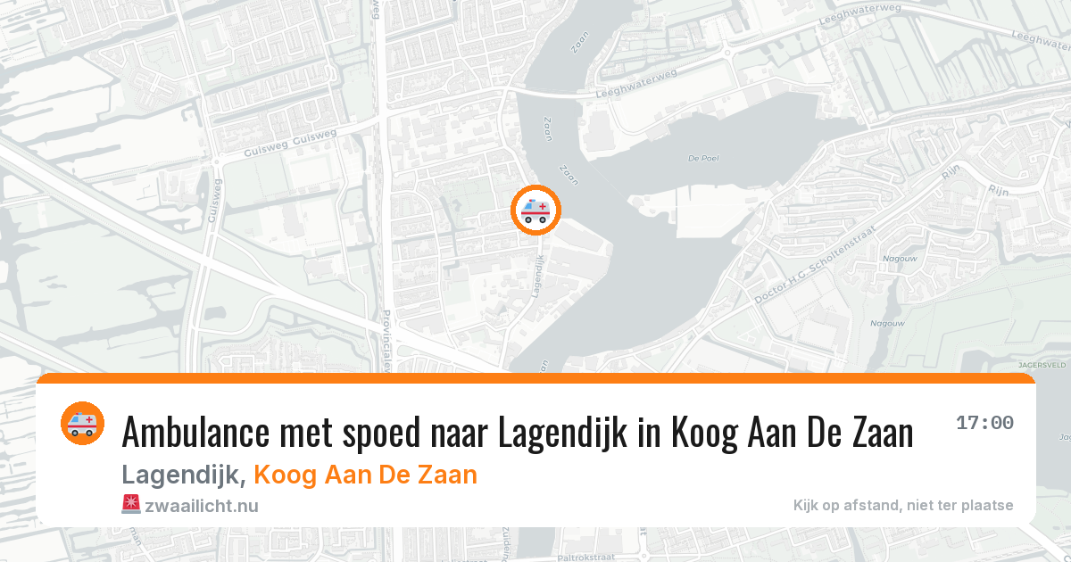 Ambulance met spoed naar Lagendijk in Koog Aan De Zaan — 22 jul 2026