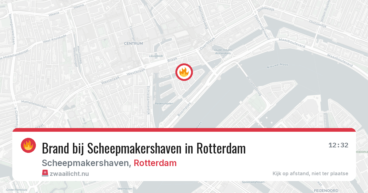 Brand bij Scheepmakershaven in Rotterdam — 24 mei 2026