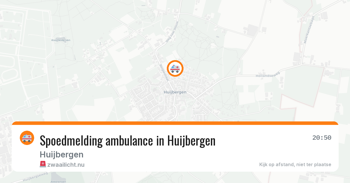 Spoedmelding ambulance in Huijbergen — 18 mei 2026