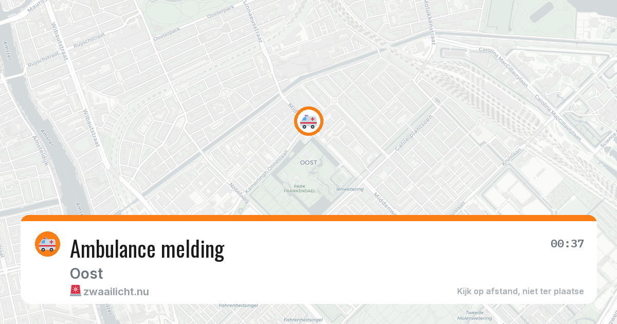 Ambulance melding — 21 jul 2026