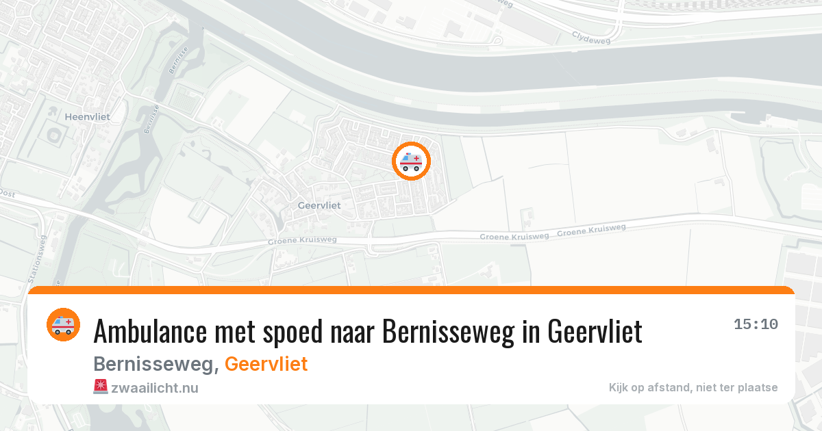 Ambulance met spoed naar Bernisseweg in Geervliet — 6 mei 2026