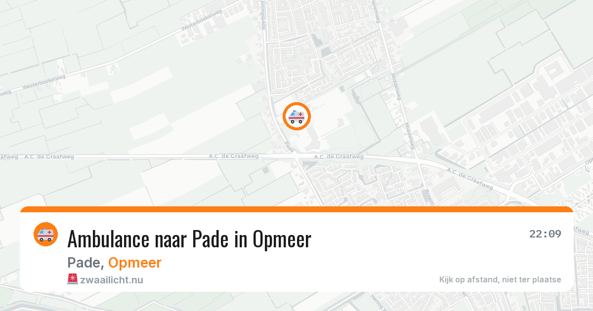 Ambulance naar Pade in Opmeer — 24 apr 2026