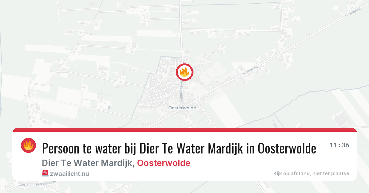 Persoon te water bij Dier Te Water Mardijk in Oosterwolde — 21 mrt 2026