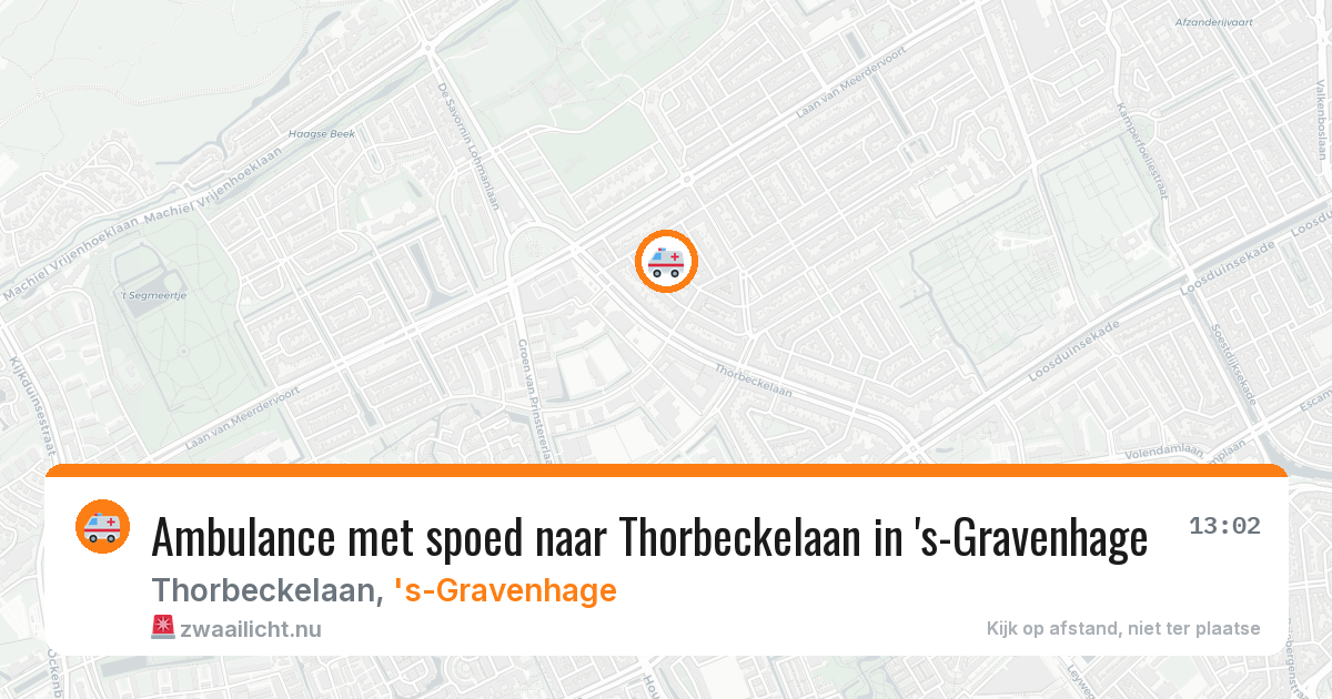 Ambulance met spoed naar Thorbeckelaan in 's-Gravenhage — 25 jan 2026
