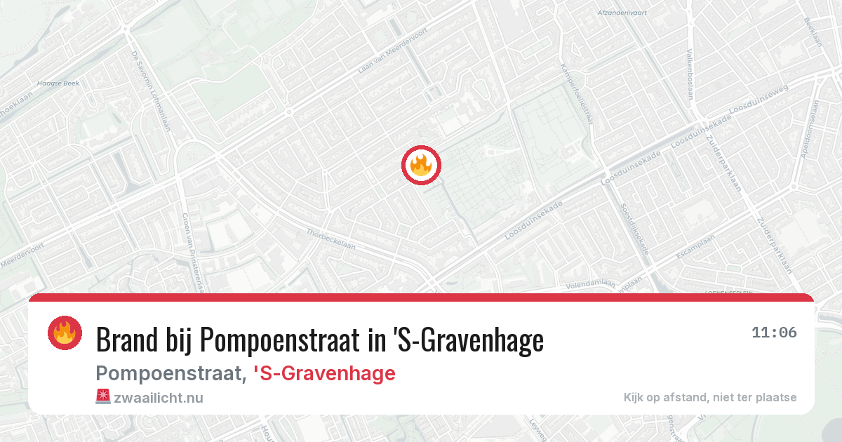 Brand bij Pompoenstraat in 'S-Gravenhage — 27 mei 2026
