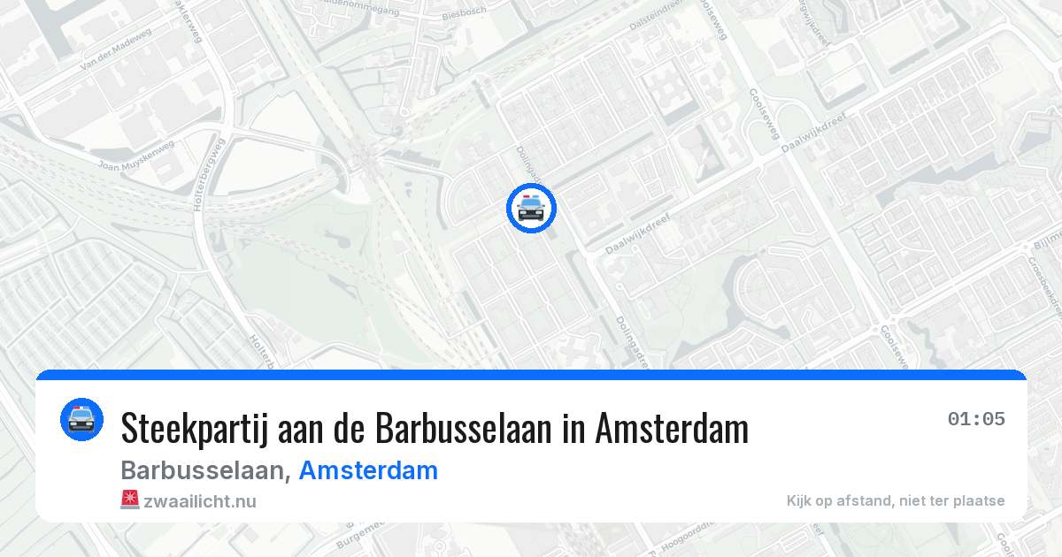 Steekpartij aan de Barbusselaan in Amsterdam — 3 jun 2026