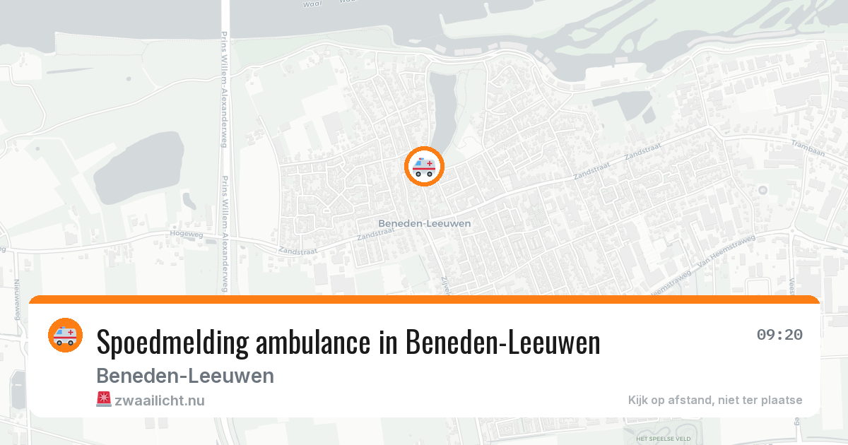 Spoedmelding ambulance in Beneden-Leeuwen — 11 jul 2026