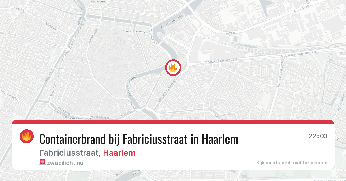 Containerbrand bij Fabriciusstraat in Haarlem — 24 mei 2026