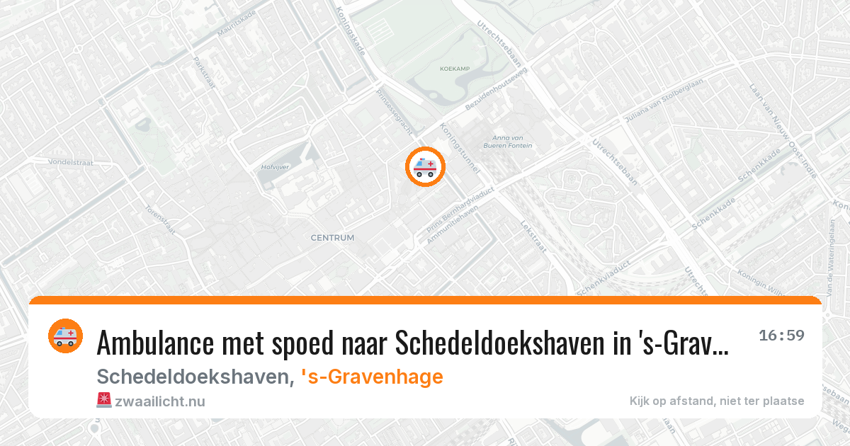 Ambulance met spoed naar Schedeldoekshaven in 's-Gravenhage — 26 jan 2026