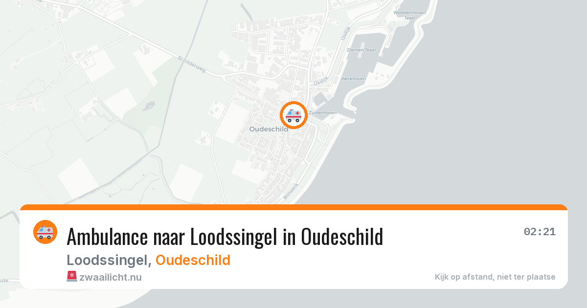 Ambulance naar Loodssingel in Oudeschild — 24 mei 2026