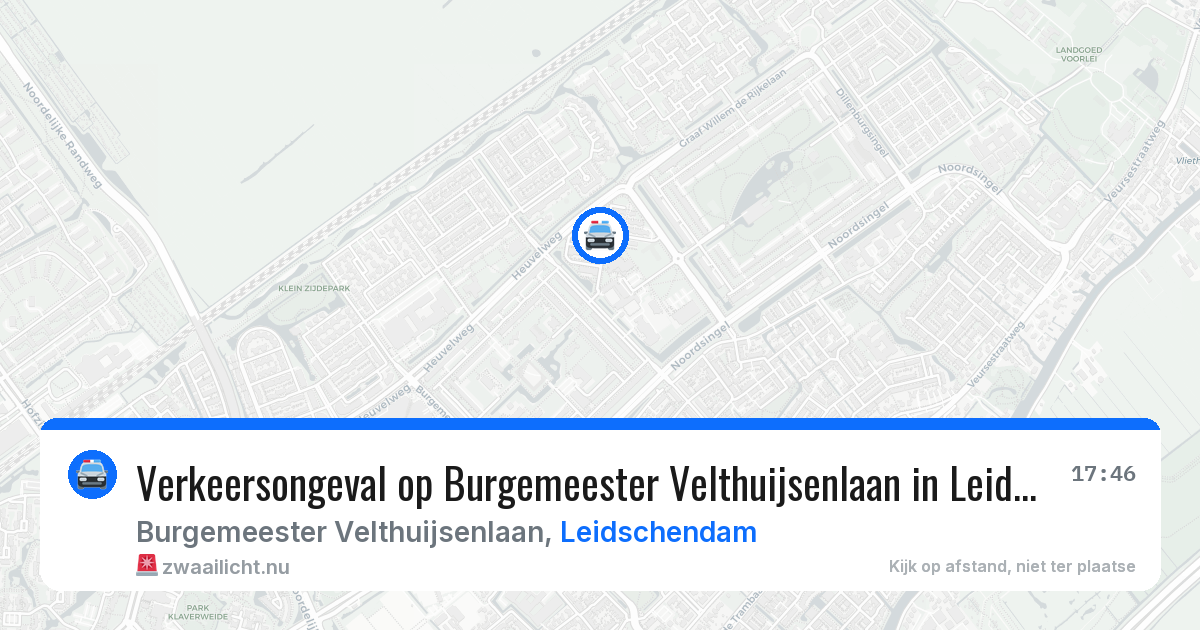 Verkeersongeval op Burgemeester Velthuijsenlaan in Leidschendam — 9 jun 2026