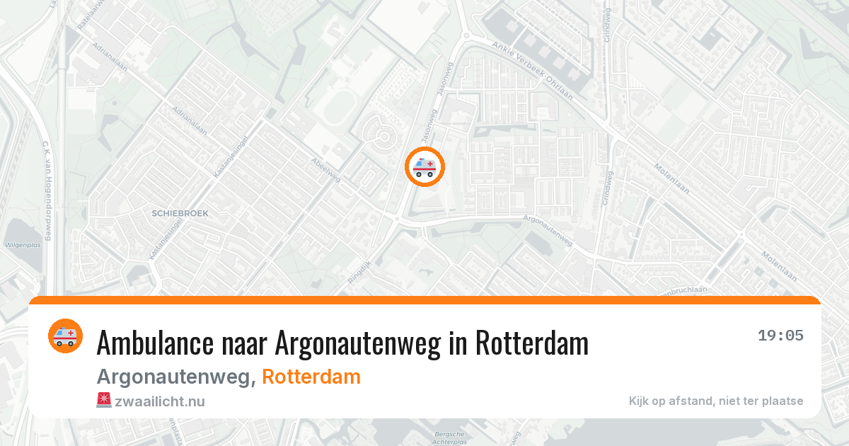 Ambulance naar Argonautenweg in Rotterdam — 25 mrt 2026
