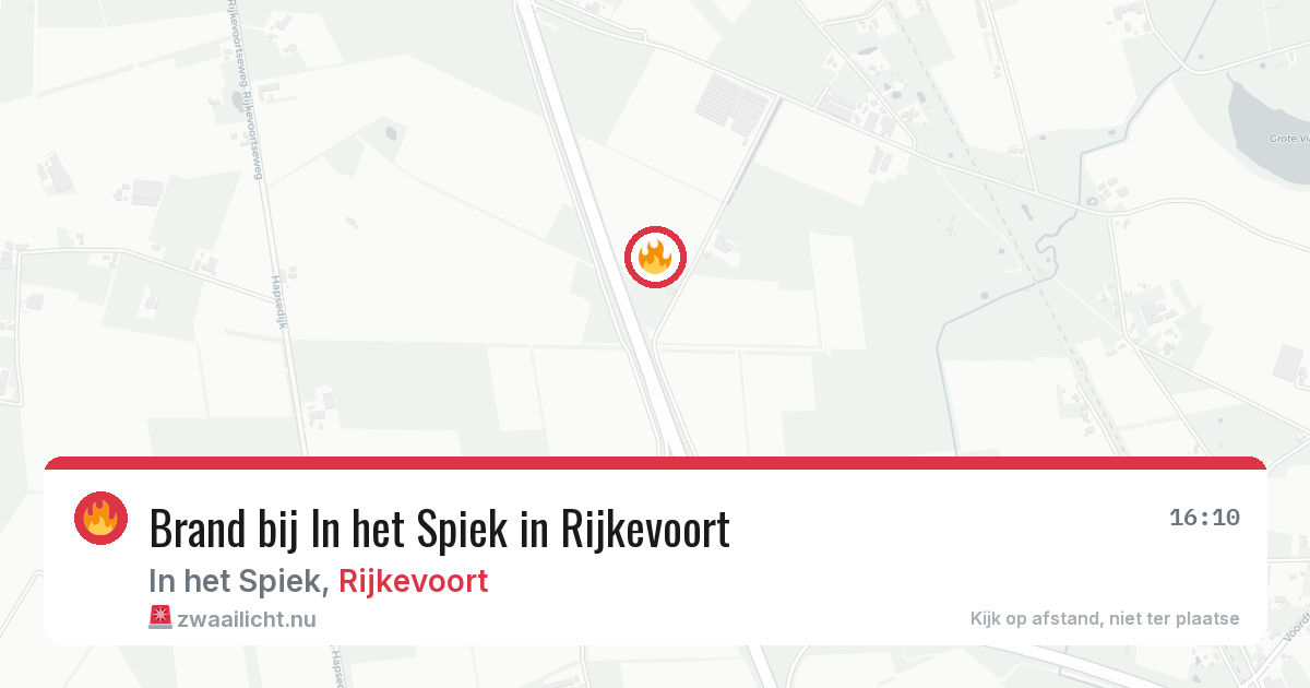 Brand bij In het Spiek in Rijkevoort — 9 jul 2026