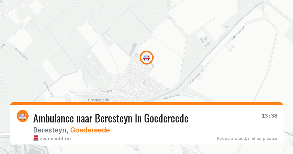 Ambulance naar Beresteyn in Goedereede — 17 mrt 2026