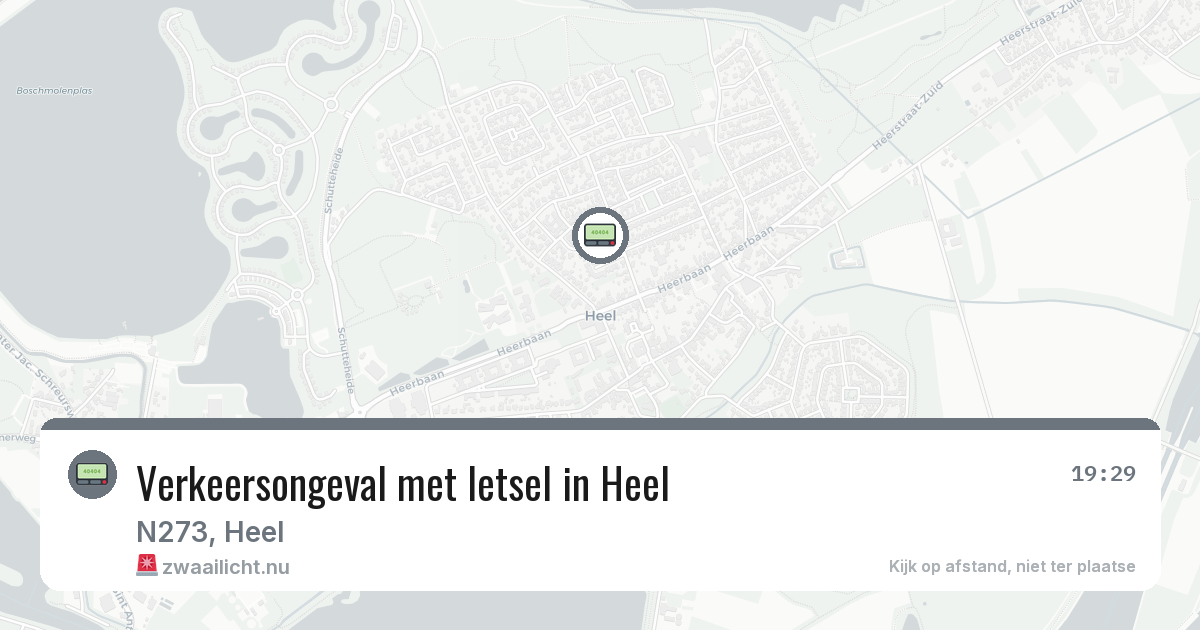 Verkeersongeval met letsel in Heel — 21 jul 2026