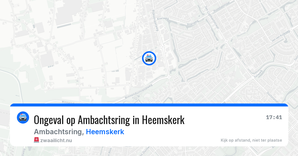 Ongeval op Ambachtsring in Heemskerk — 23 mrt 2026