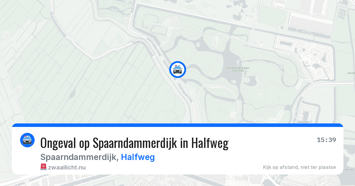 Ongeval op Spaarndammerdijk in Halfweg — 23 jul 2026