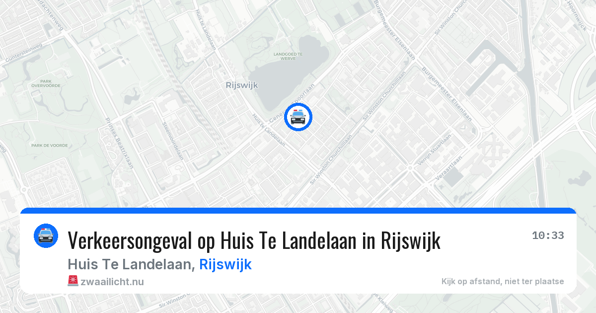 Verkeersongeval op Huis Te Landelaan in Rijswijk — 13 mei 2026