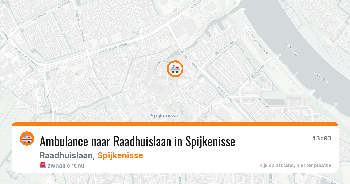 Ambulance naar Raadhuislaan in Spijkenisse — 17 mrt 2026