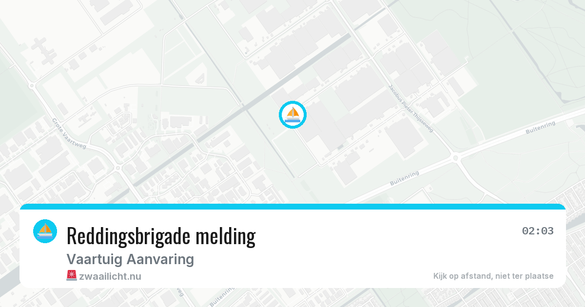 Reddingsbrigade melding — 17 jul 2026