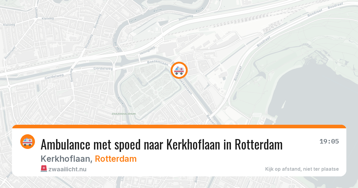 Ambulance met spoed naar Kerkhoflaan in Rotterdam — 28 mei 2026