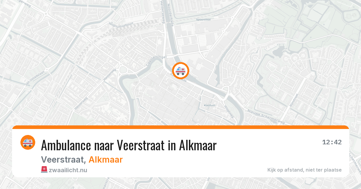 Ambulance naar Veerstraat in Alkmaar — 21 jul 2026