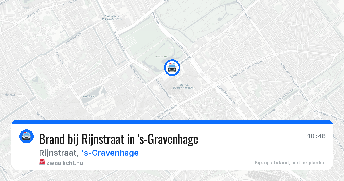 Brand bij Rijnstraat in 's-Gravenhage — 5 mei 2026