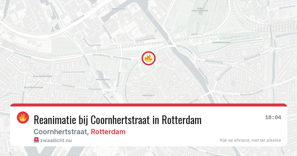 Reanimatie bij Coornhertstraat in Rotterdam — 23 jul 2026