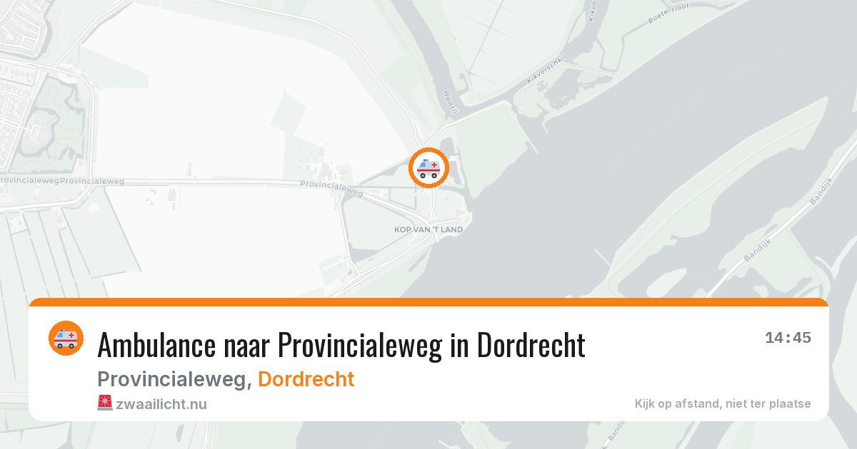 Ambulance naar Provincialeweg in Dordrecht — 19 mrt 2026