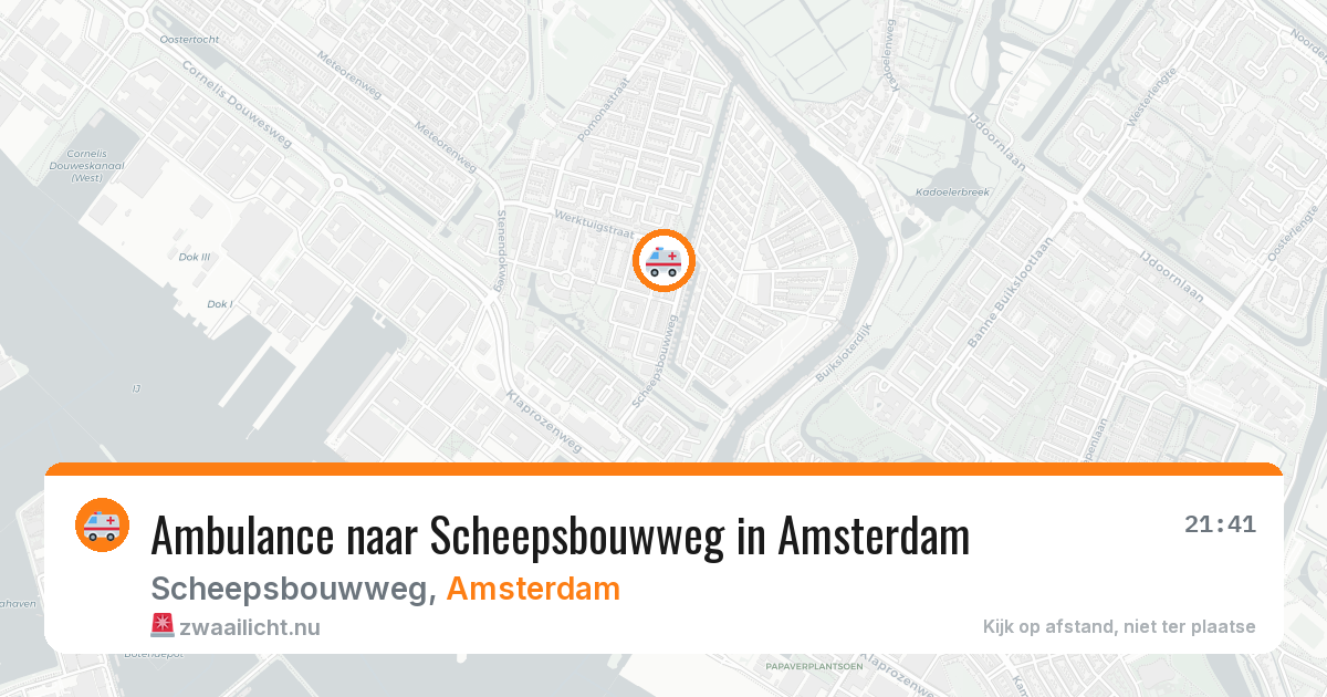 Ambulance naar Scheepsbouwweg in Amsterdam — 25 jul 2026