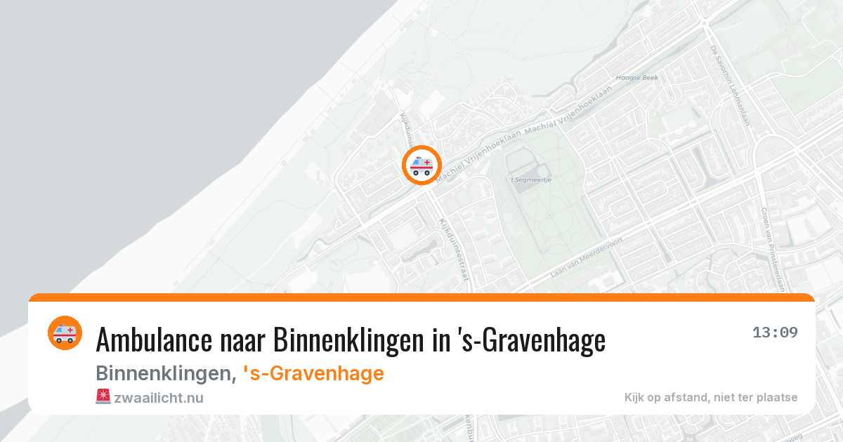 Ambulance naar Binnenklingen in 's-Gravenhage — 15 jul 2026