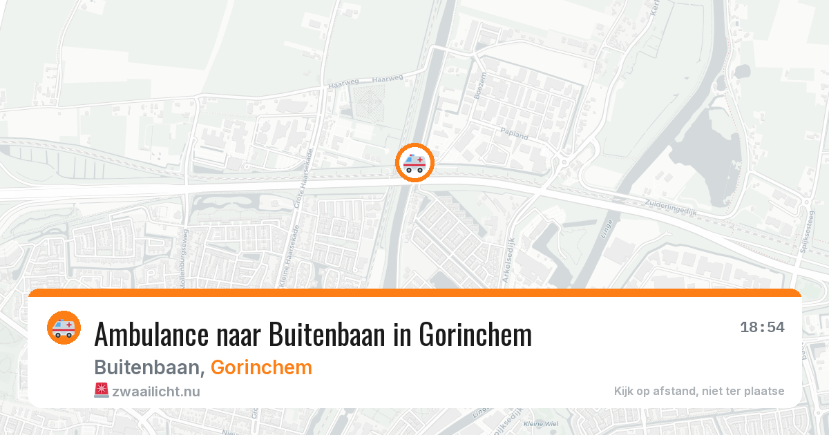 Ambulance naar Buitenbaan in Gorinchem — 11 jul 2026