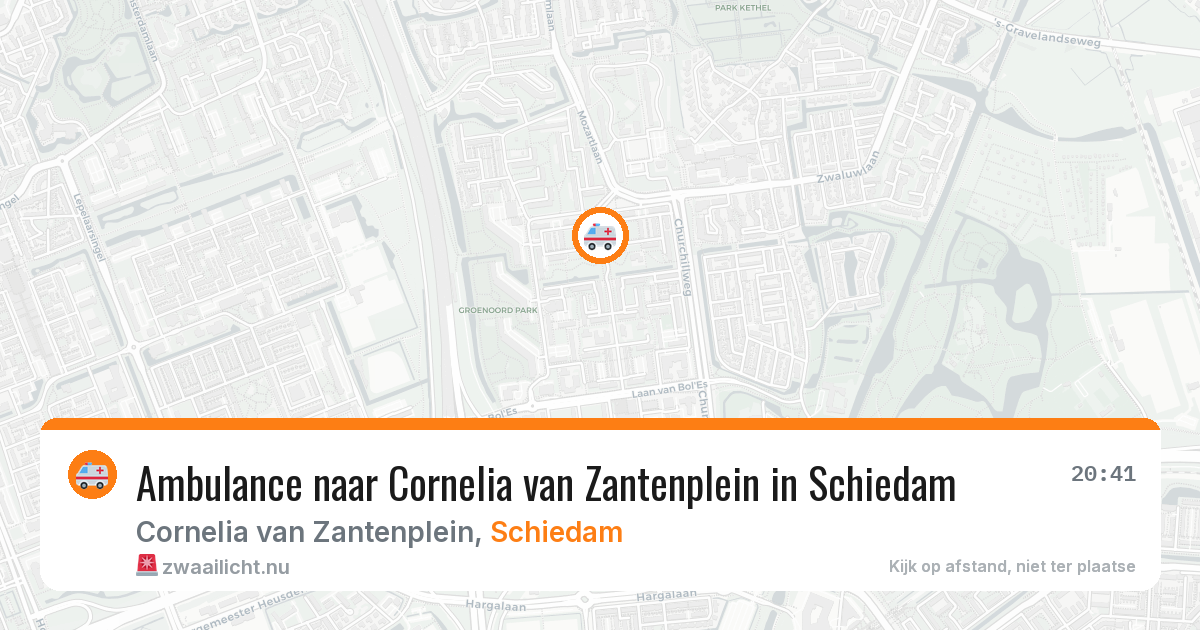 Ambulance naar Cornelia van Zantenplein in Schiedam — 22 mei 2026