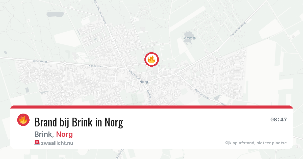 Brand bij Brink in Norg — 8 jul 2026