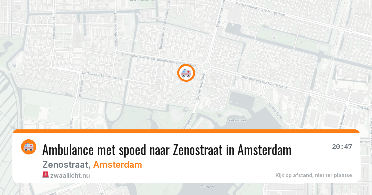 Ambulance met spoed naar Zenostraat in Amsterdam — 29 mei 2026