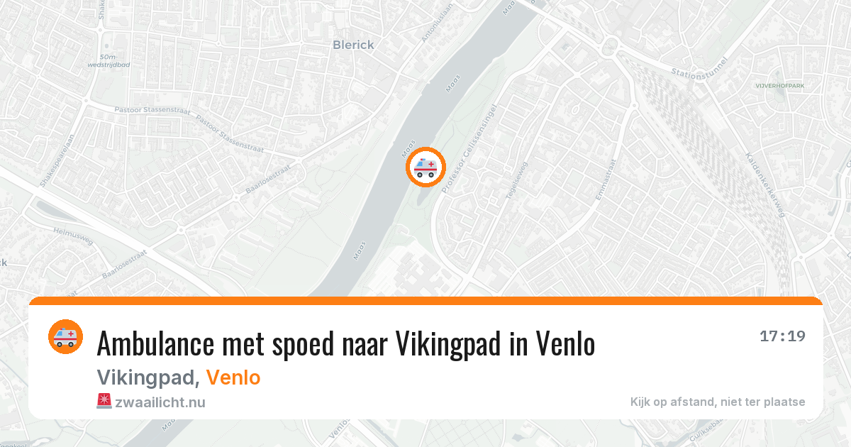 Ambulance met spoed naar Vikingpad in Venlo — 22 jul 2026