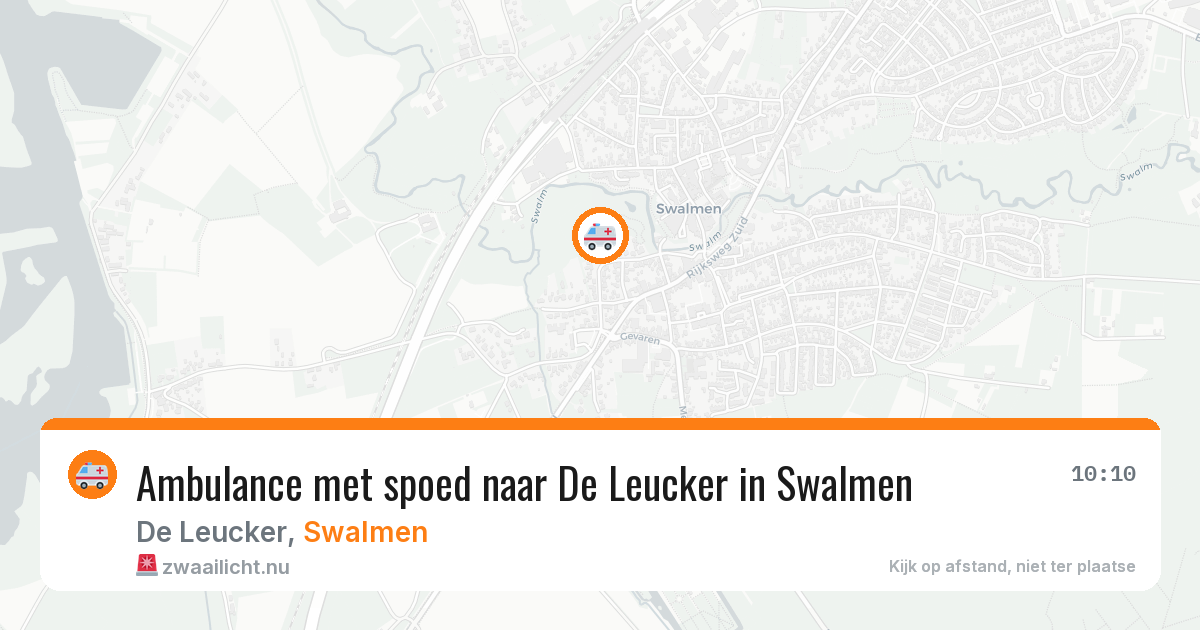 Ambulance met spoed naar De Leucker in Swalmen — 17 jul 2026