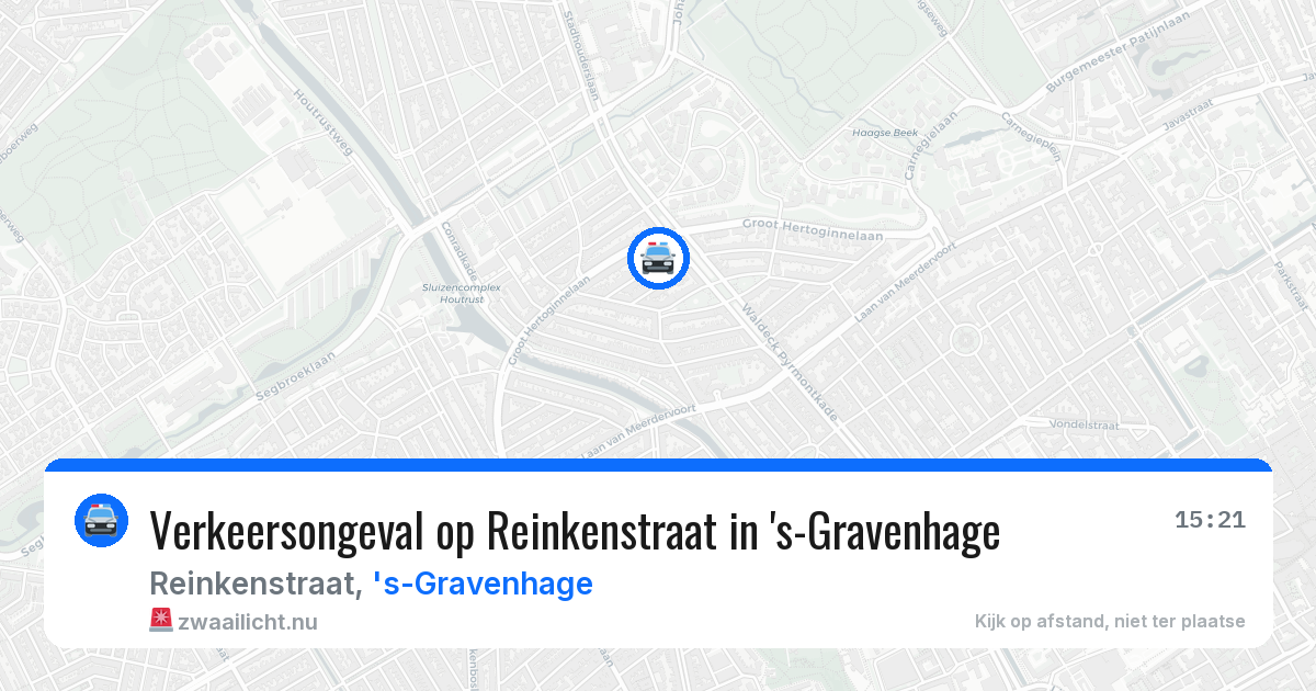 Verkeersongeval op Reinkenstraat in 's-Gravenhage — 16 jan 2026