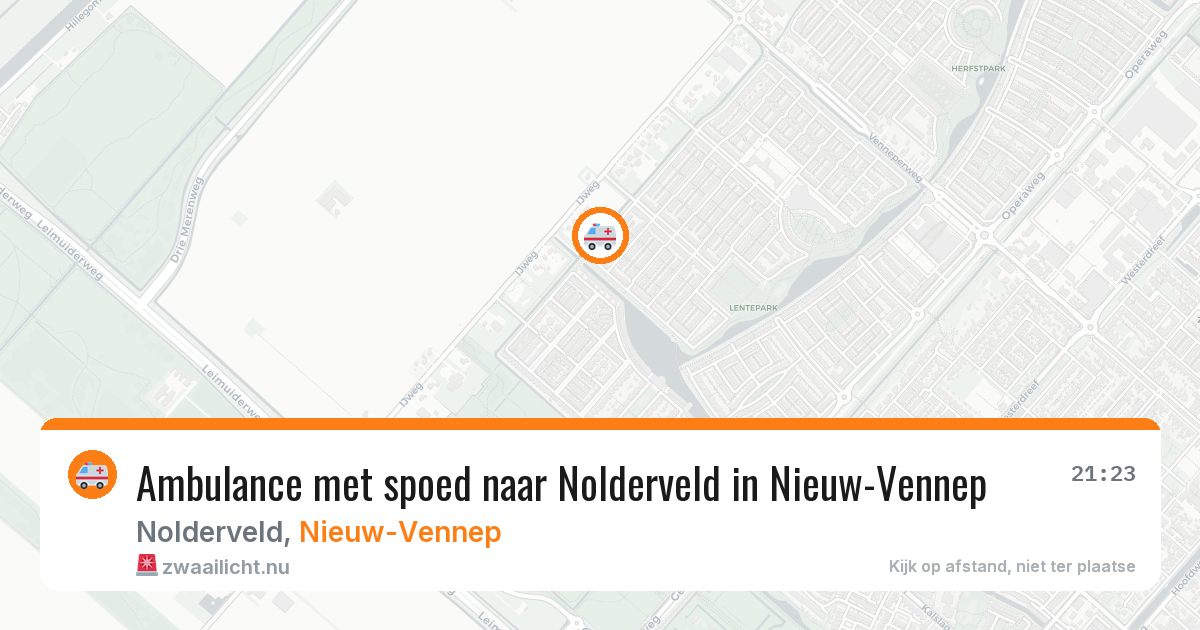 Ambulance met spoed naar Nolderveld in Nieuw-Vennep — 21 jan 2026