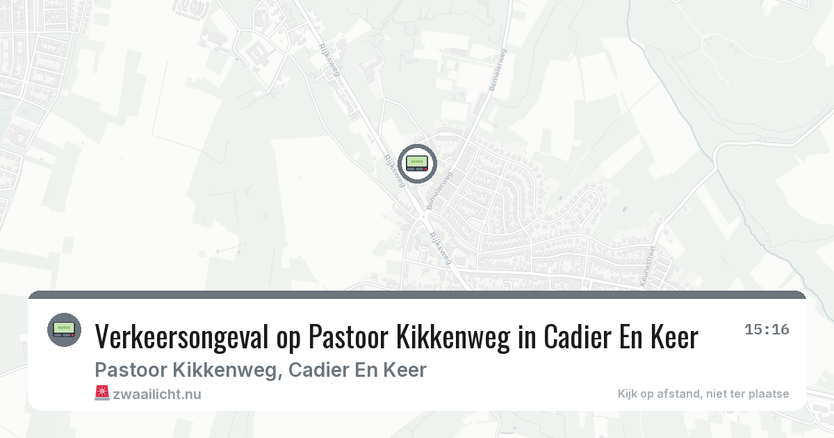 Verkeersongeval op Pastoor Kikkenweg in Cadier En Keer — 18 jun 2026