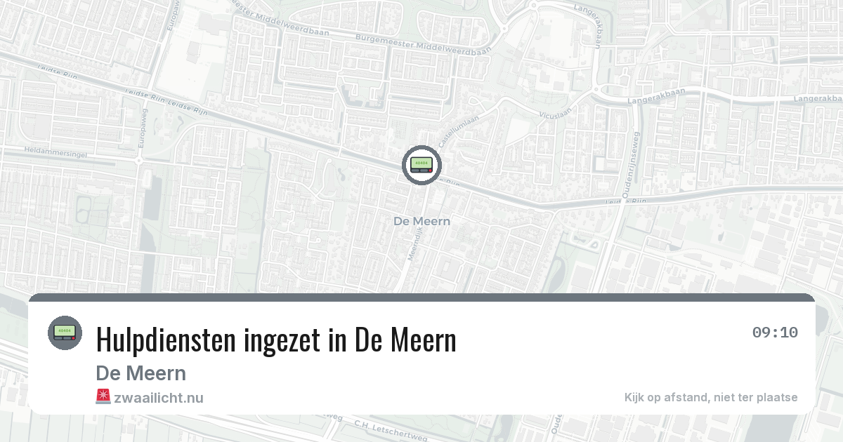 Hulpdiensten ingezet in De Meern — 7 feb 2026 | 🚨 Zwaailicht.nu