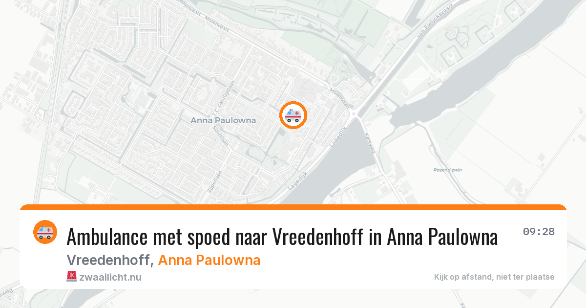 Ambulance met spoed naar Vreedenhoff in Anna Paulowna — 23 mrt 2026