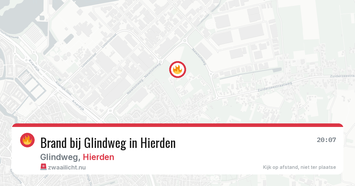 Brand bij Glindweg in Hierden — 20 jul 2026